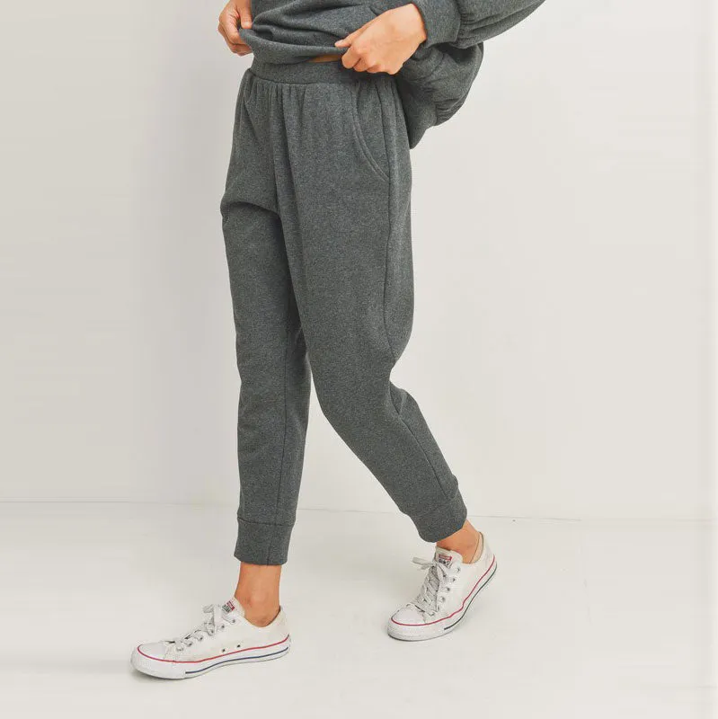Cropped French Terry Pocket Joggers