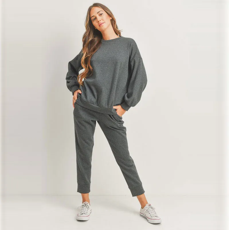 Cropped French Terry Pocket Joggers