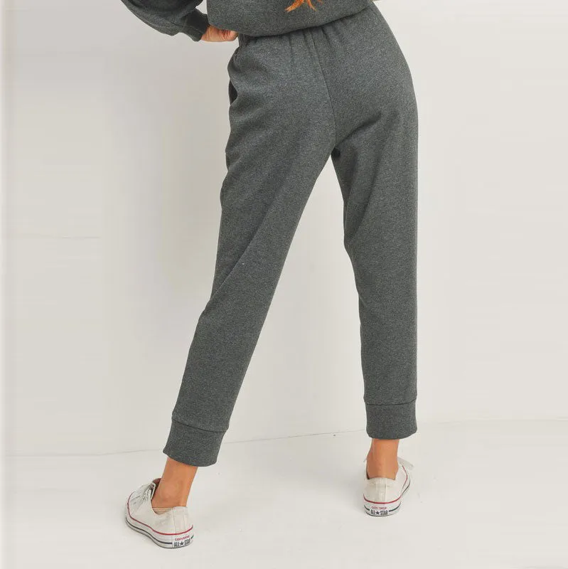 Cropped French Terry Pocket Joggers