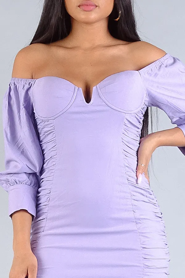 Cuffing Season - Off the Shoulder Dress