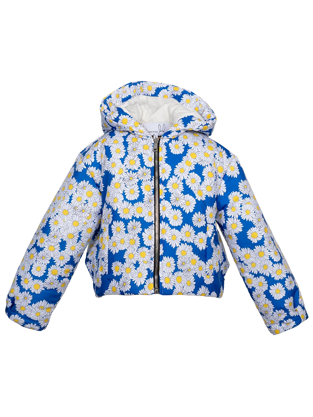 Daisy-print Bunny Puffer Jacket