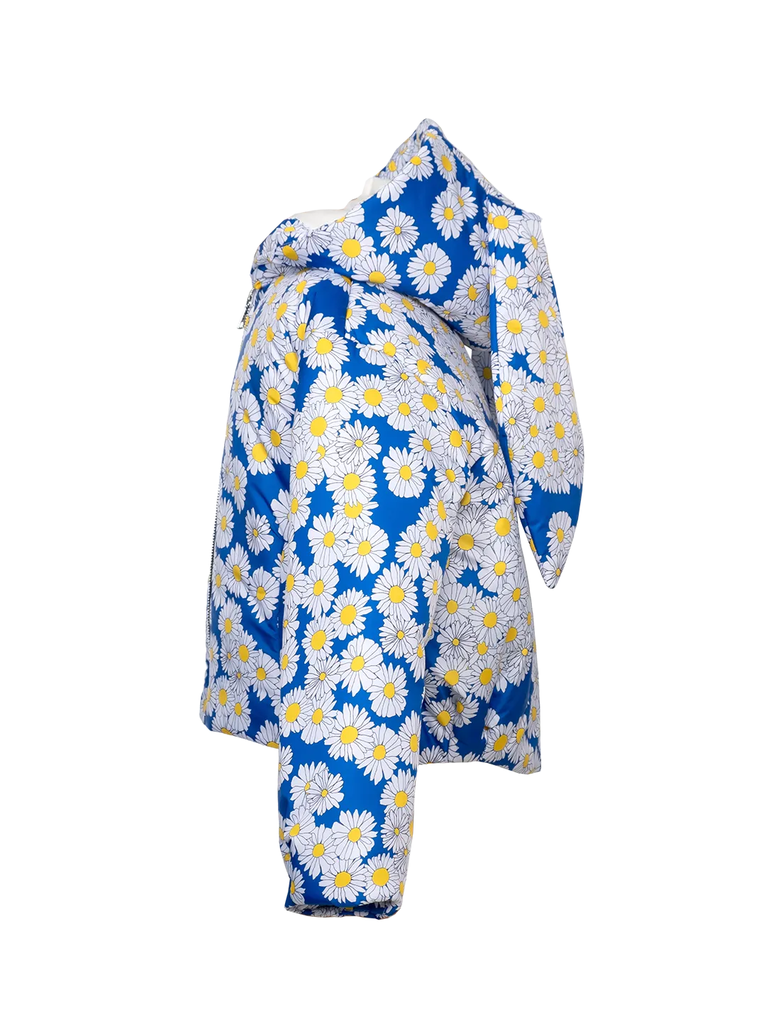 Daisy-print Bunny Puffer Jacket
