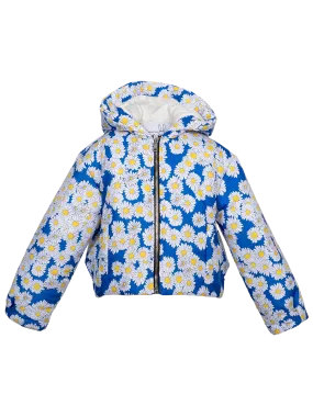 Daisy-print Bunny Puffer Jacket