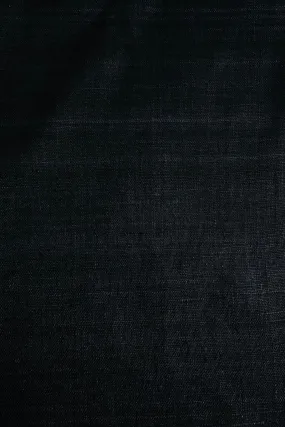 Dark Navy 1-Ply Silk Linen (Matka)