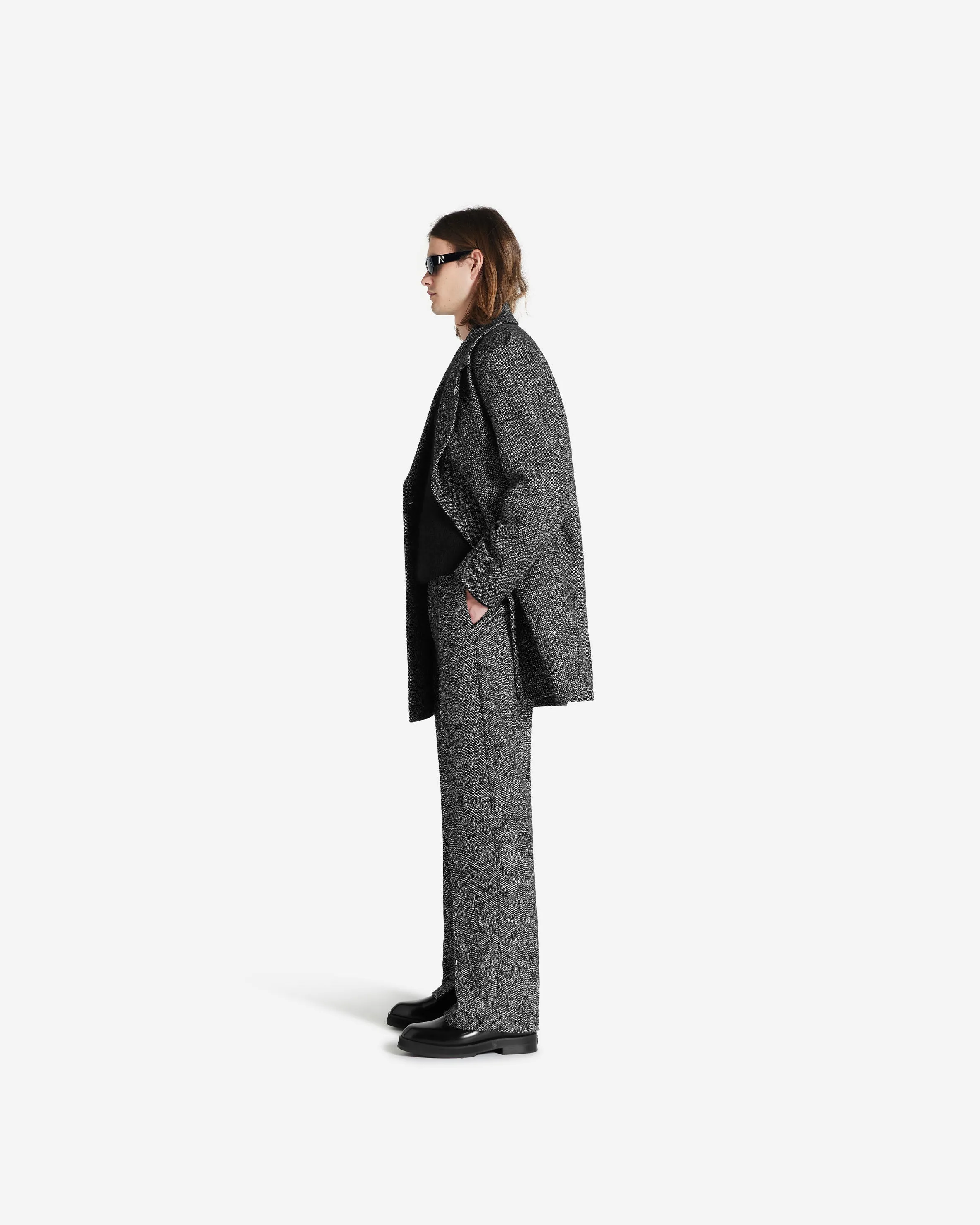 Double Breasted Overcoat - Marble