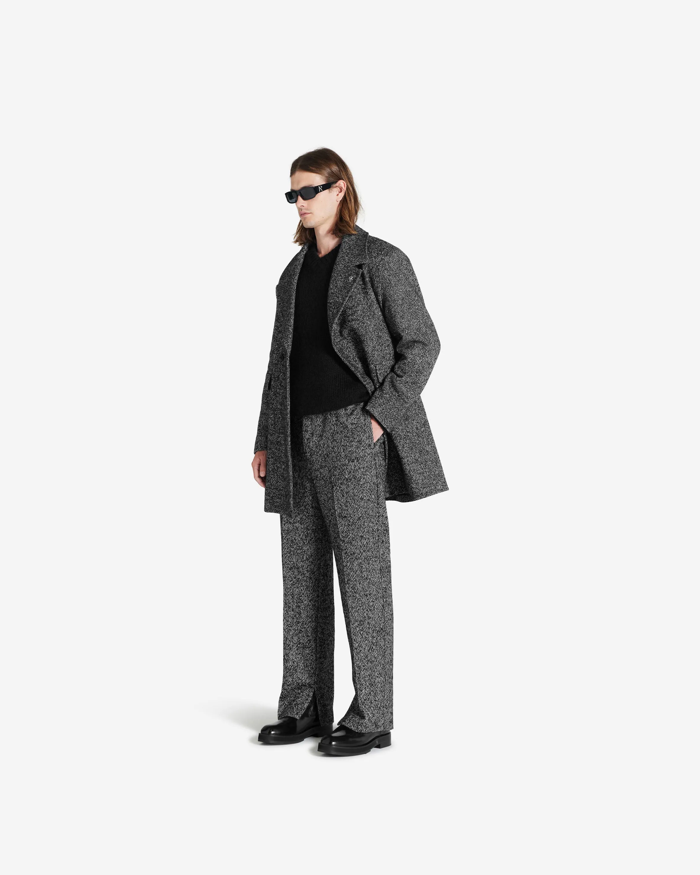 Double Breasted Overcoat - Marble