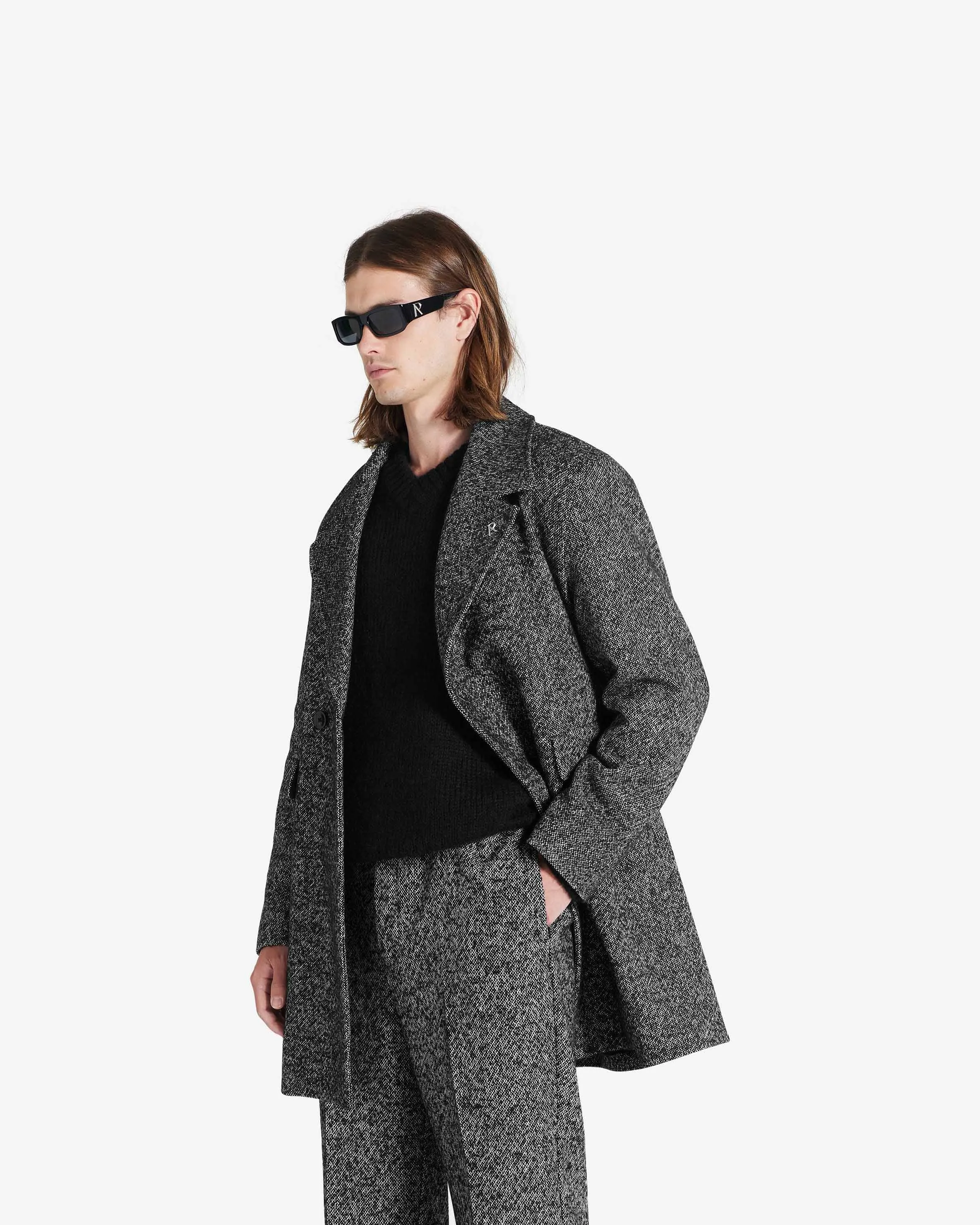 Double Breasted Overcoat - Marble
