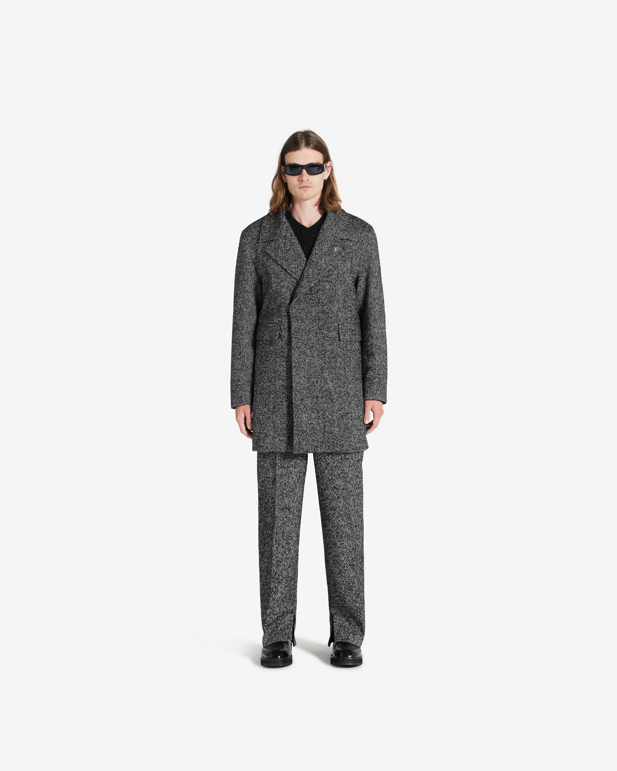 Double Breasted Overcoat - Marble