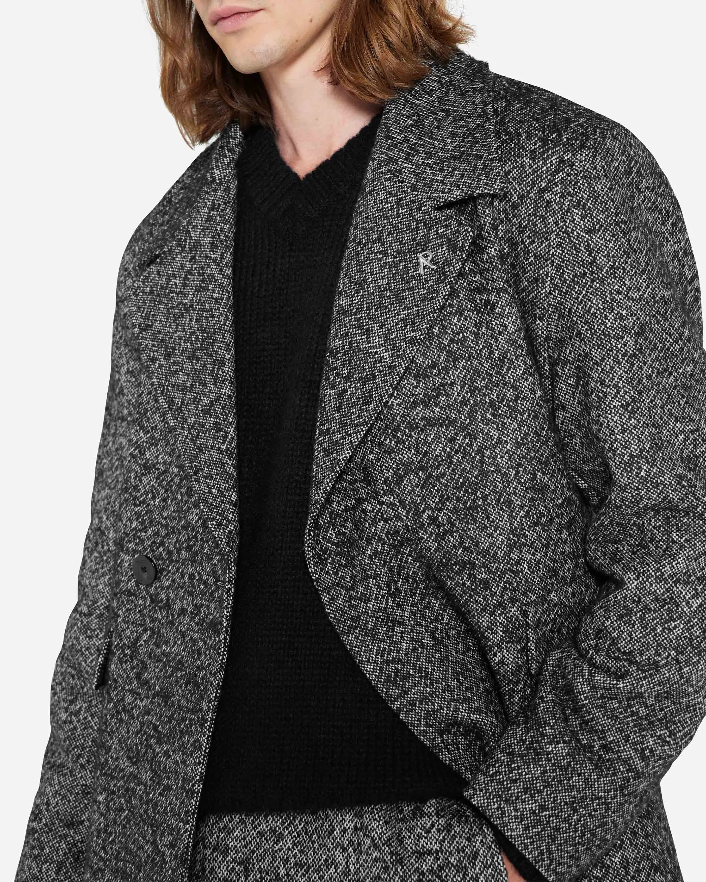 Double Breasted Overcoat - Marble