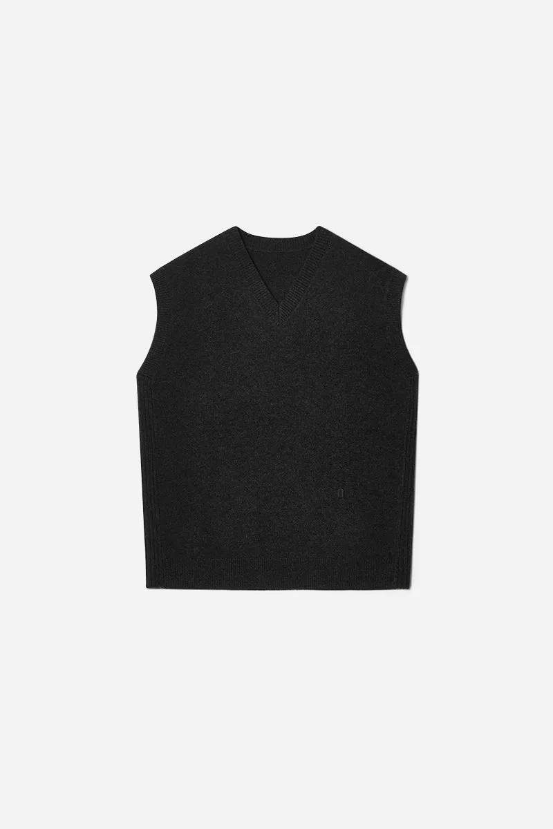 Double-knit merino vest