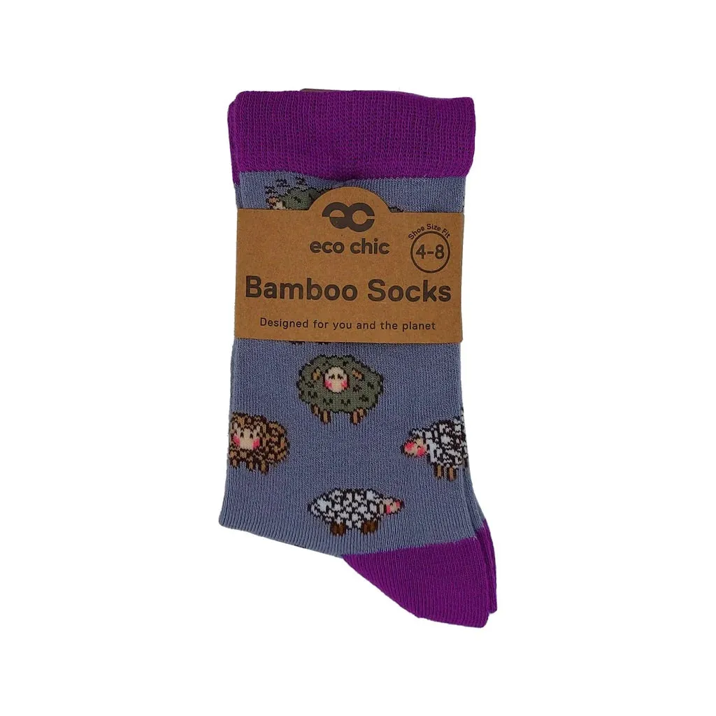 Eco Chic Eco-Friendly Cute Sheep Bamboo Socks