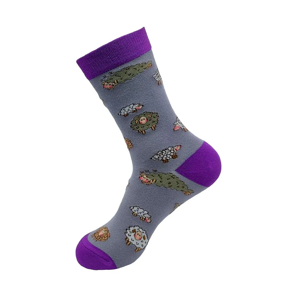 Eco Chic Eco-Friendly Cute Sheep Bamboo Socks