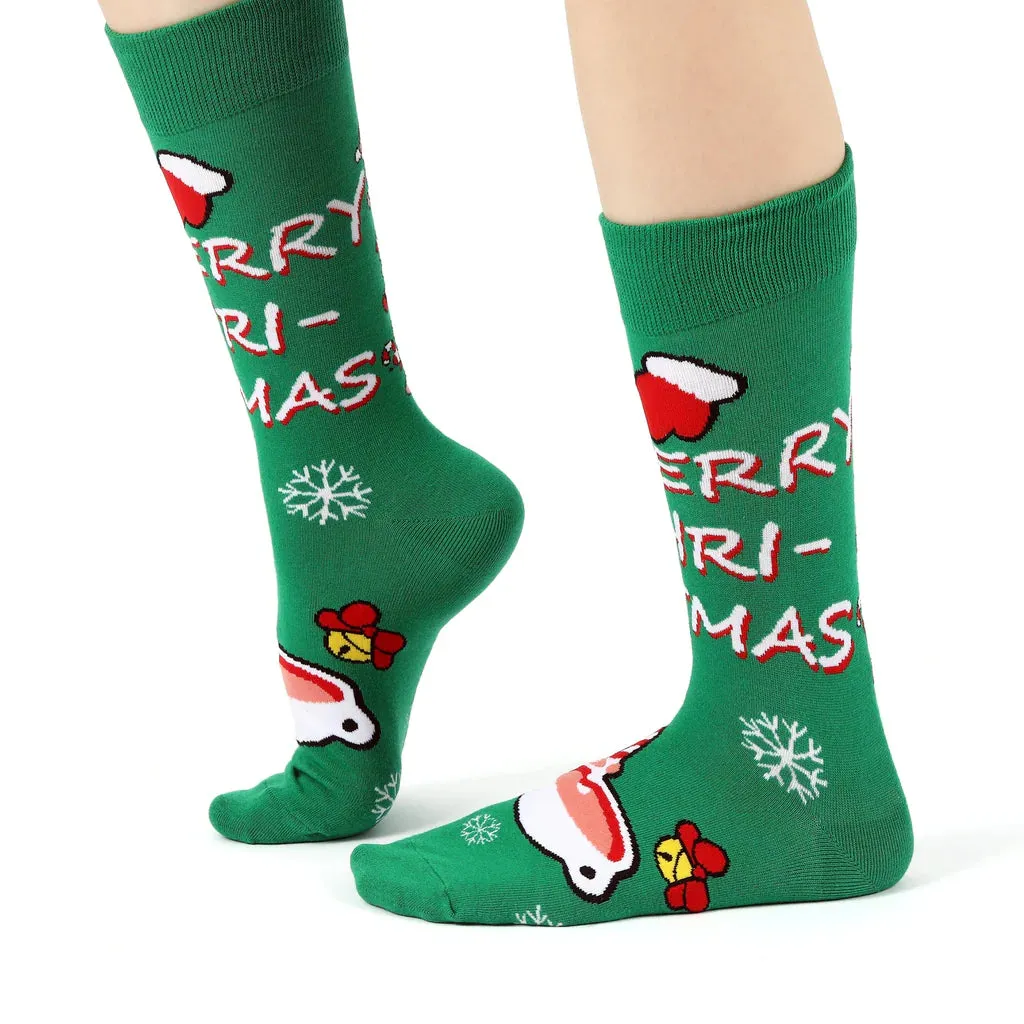 Eco Chic Eco-Friendly Gingerbread Man Bamboo Socks