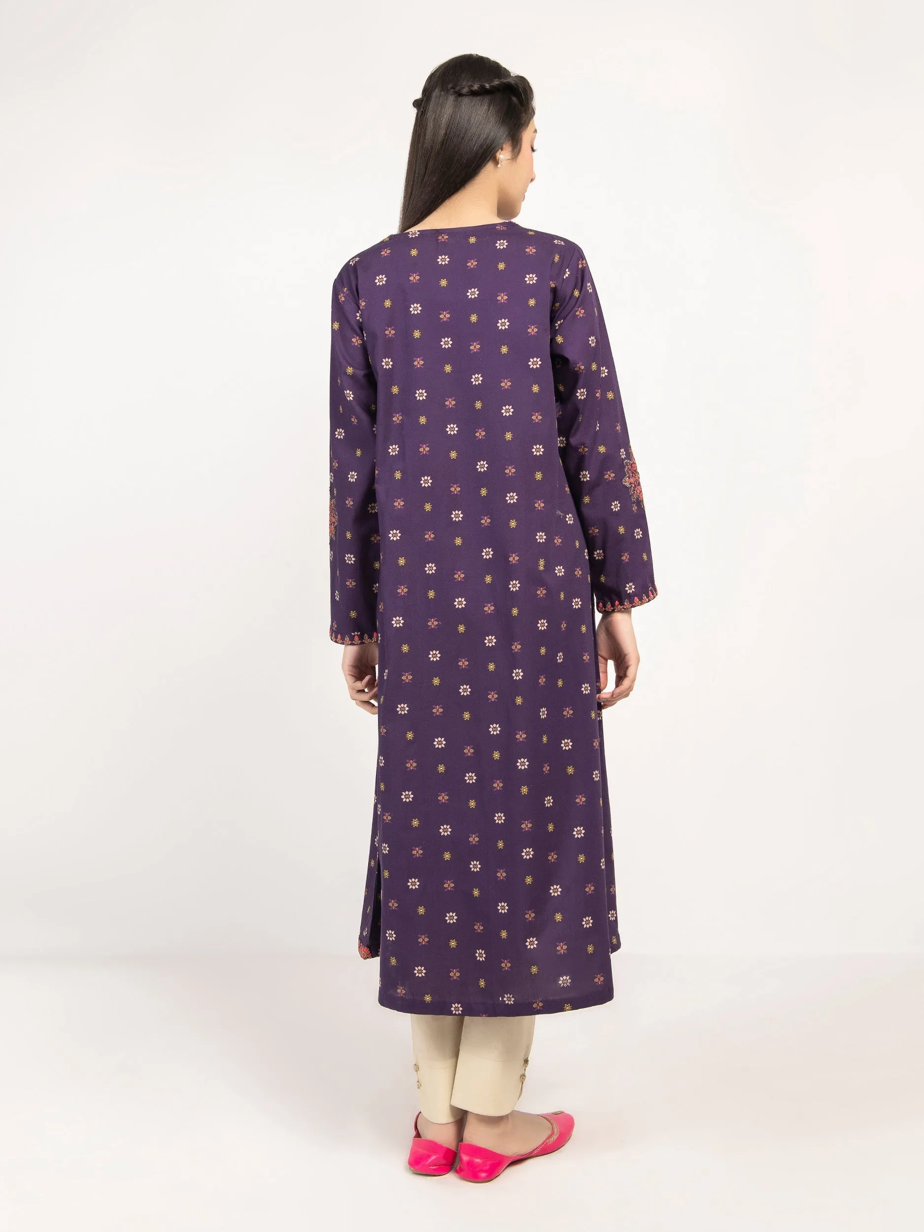 Embroidered Winter Cotton Angrakha