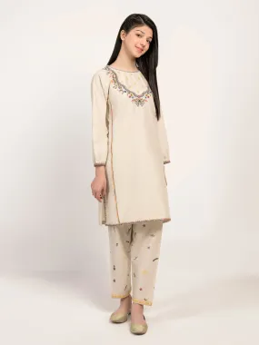 Embroidered Winter Cotton Suit