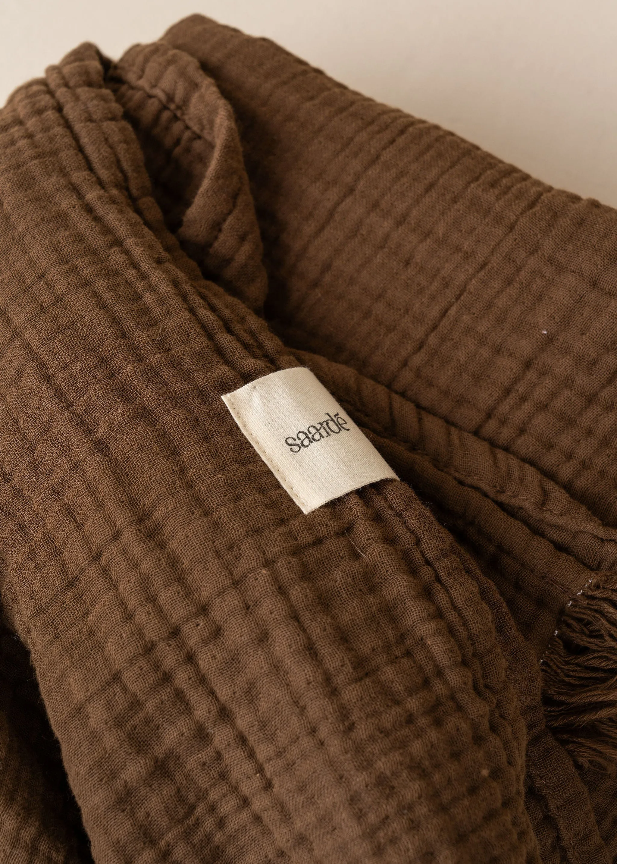 Enes Bedcover | Chocolate