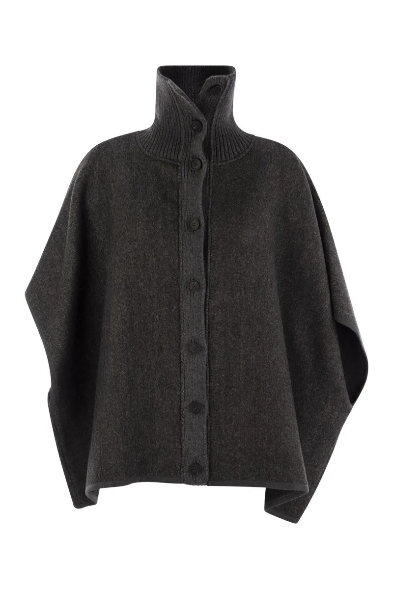 FABIANA FILIPPI Chic Wool Cape for Women - FW24