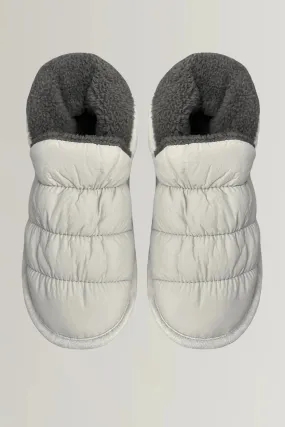 Faceplant Puffer Slipper in Grey