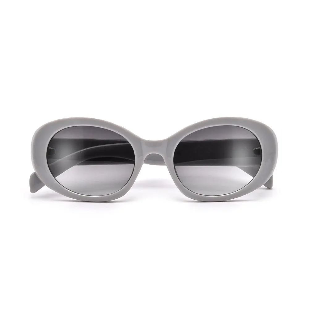 FASHION CHIC OVAL CAT EYE SUNGLASSES