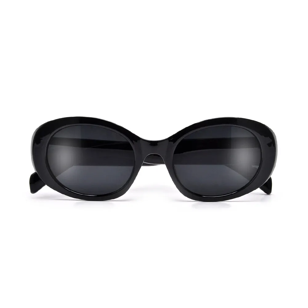 FASHION CHIC OVAL CAT EYE SUNGLASSES