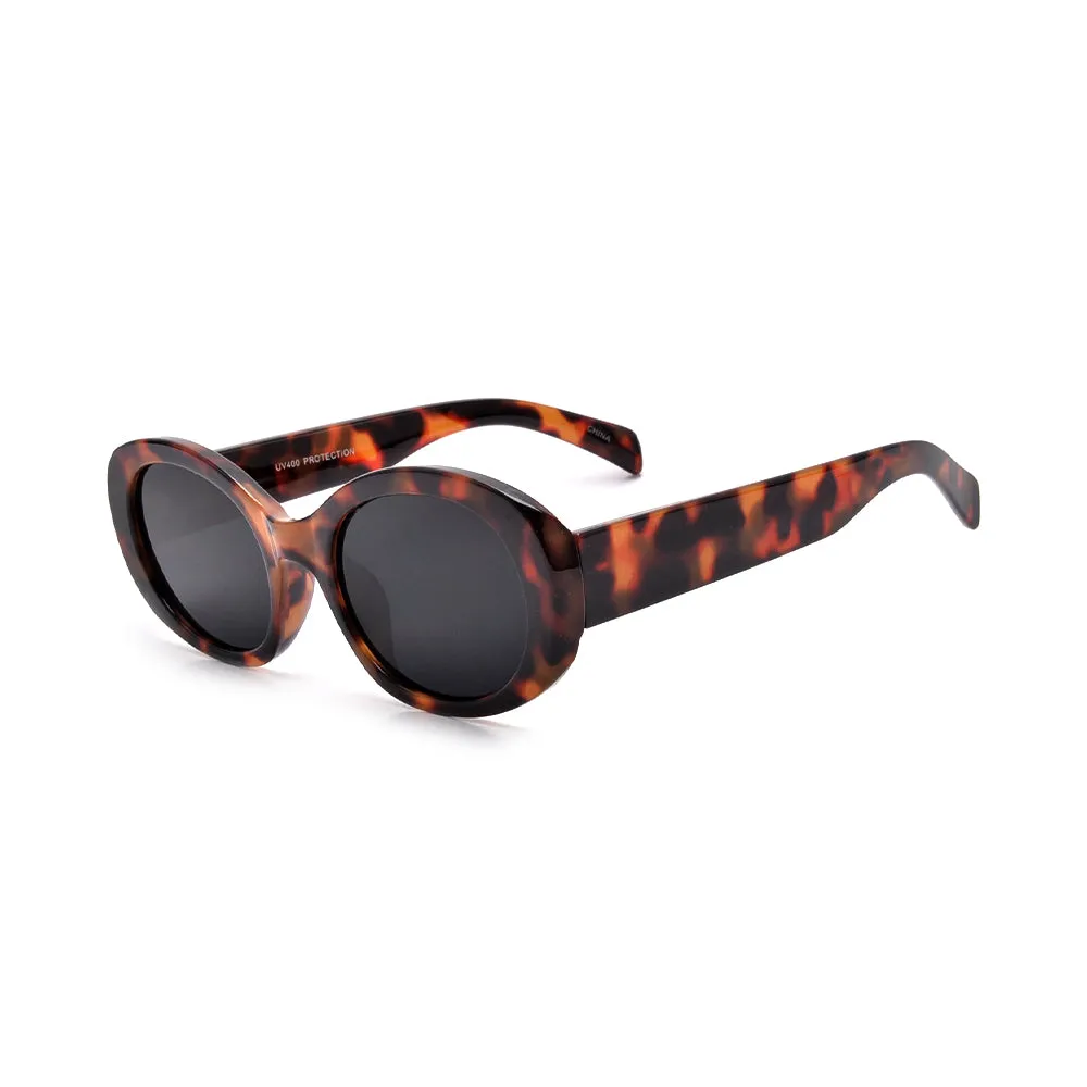 FASHION CHIC OVAL CAT EYE SUNGLASSES