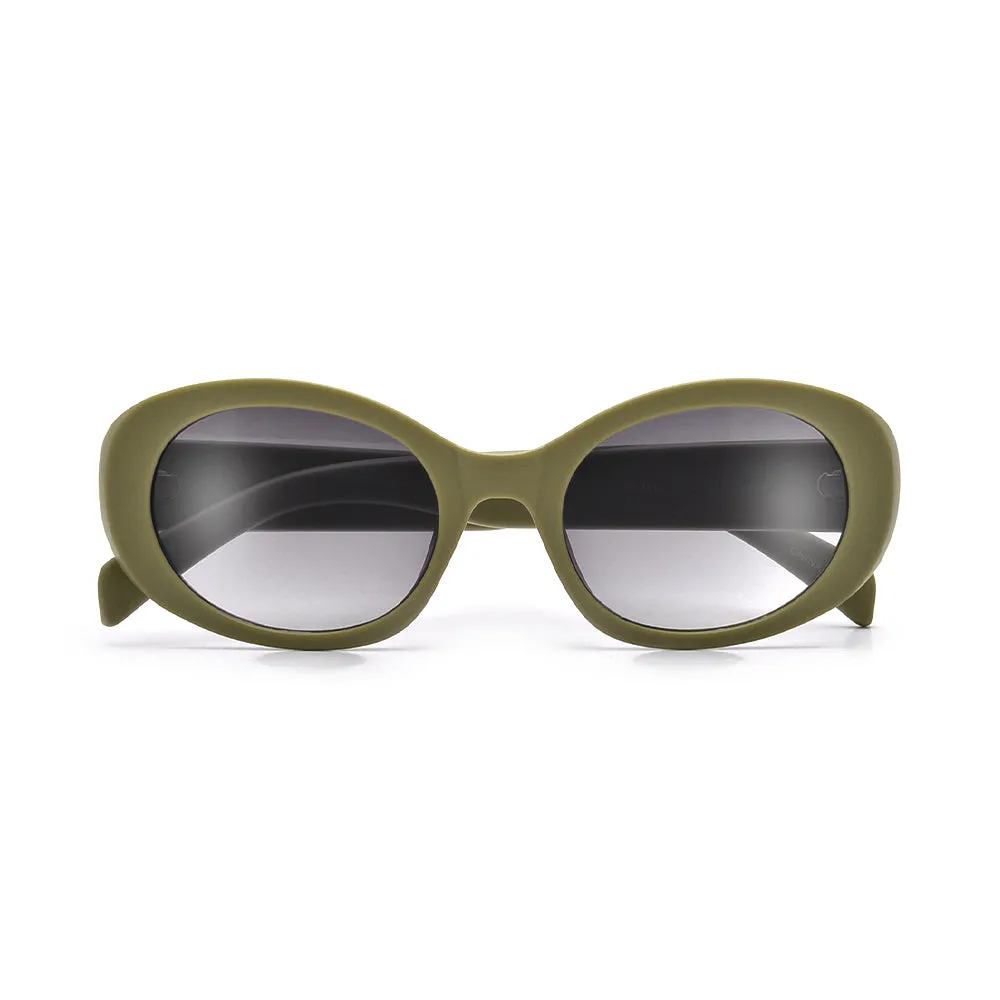 FASHION CHIC OVAL CAT EYE SUNGLASSES