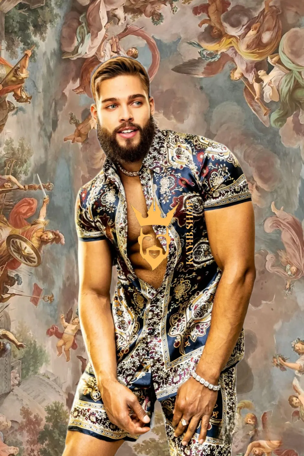 Fashion Luxury Summer Outfits - Stand out in Style with Barocco Prints - Hand-Sewn Silk Comfort