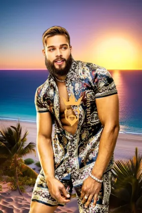 Fashion Luxury Summer Outfits - Stand out in Style with Barocco Prints - Hand-Sewn Silk Comfort