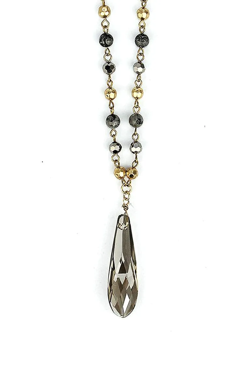 Fashion Modern Chic Crystal Drop Necklace