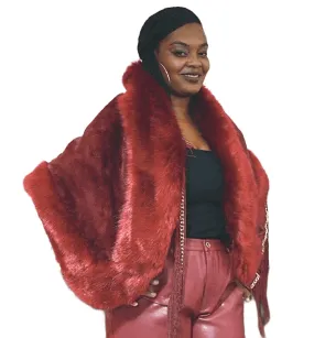 Faux Fur Cape