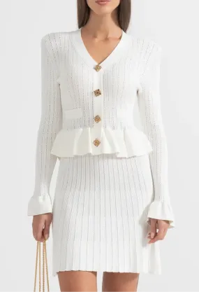 FEDRA Long Sleeve Knitted Bodycon Set