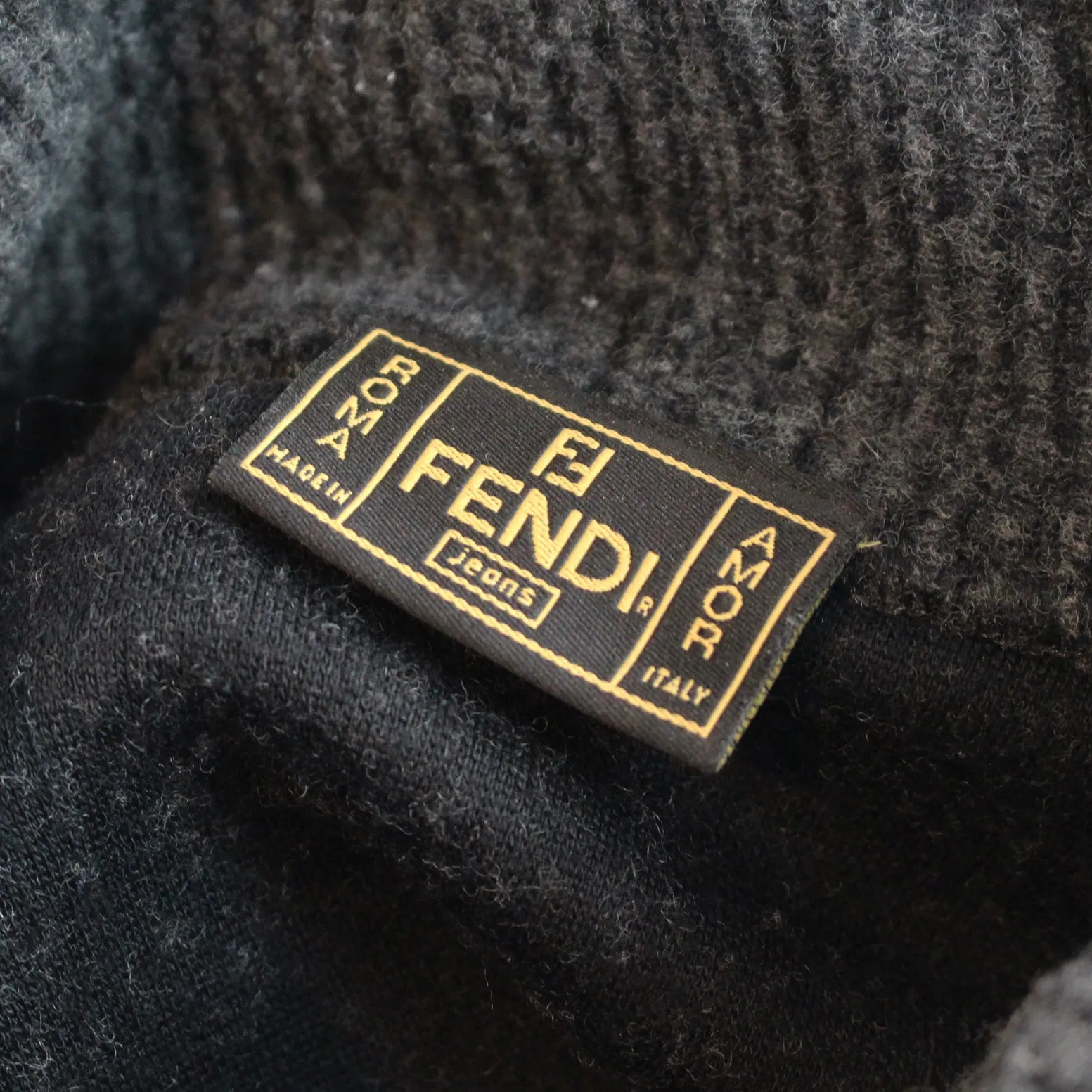 Fendi Logo Turtleneck Sweater