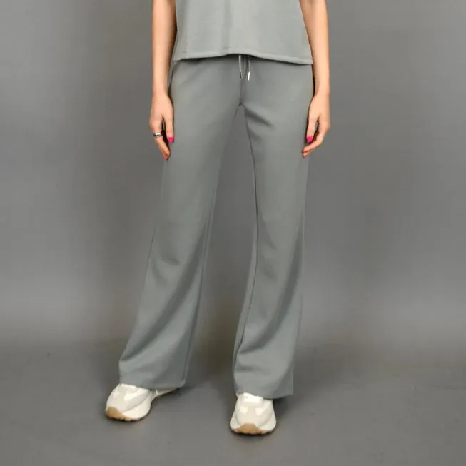 FLORINE KNIT FLARED PANT -  SAGE