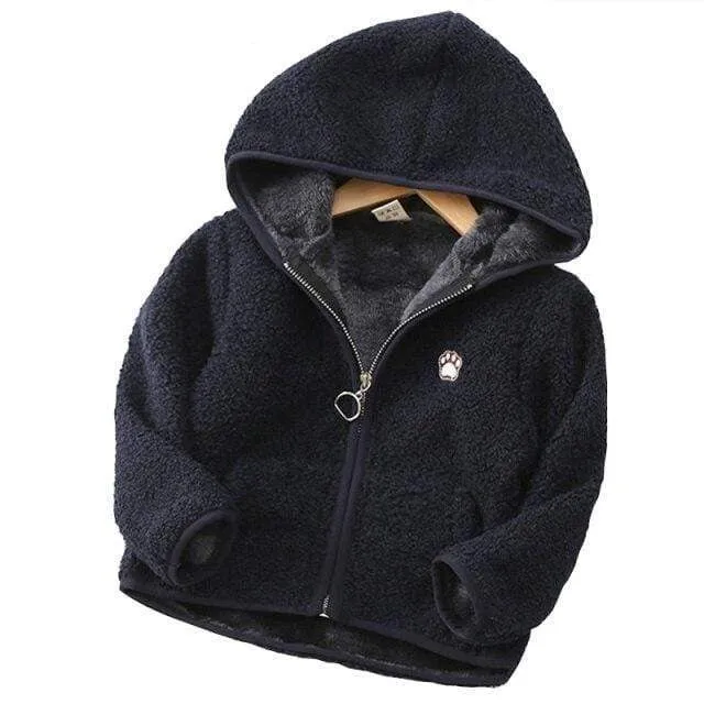 Fluffy Hooded Fleece Jacket