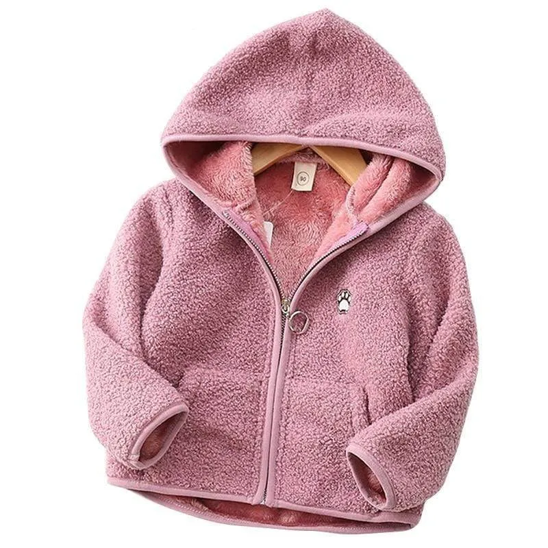 Fluffy Hooded Fleece Jacket