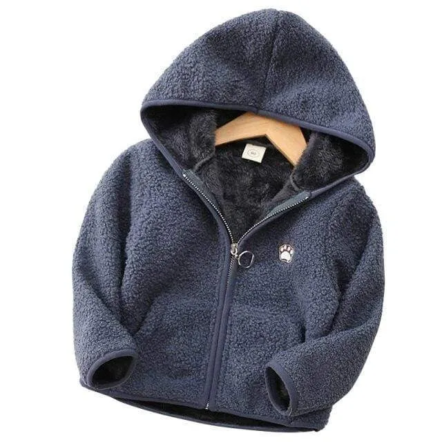 Fluffy Hooded Fleece Jacket