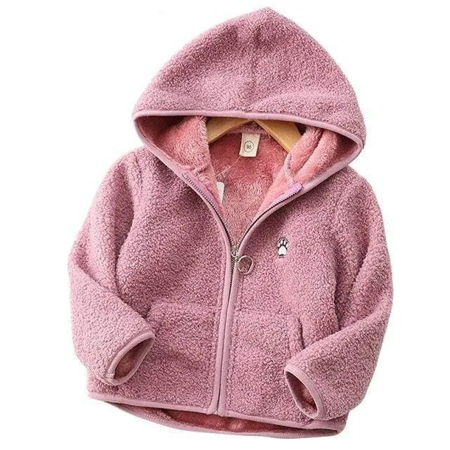 Fluffy Hooded Fleece Jacket