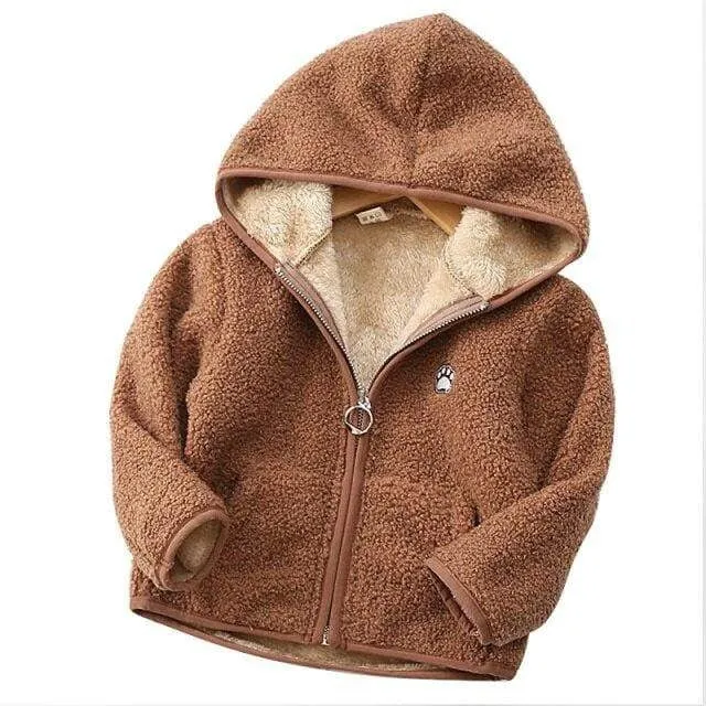 Fluffy Hooded Fleece Jacket