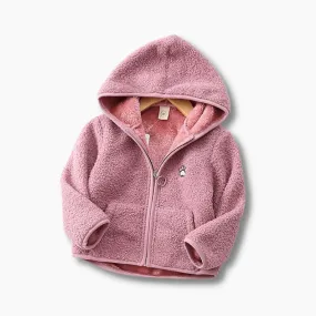 Fluffy Hooded Fleece Jacket