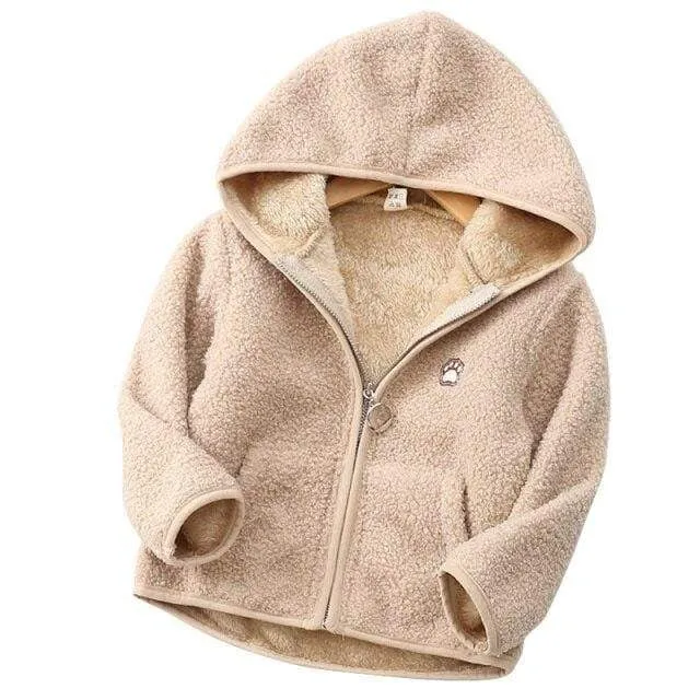 Fluffy Hooded Fleece Jacket