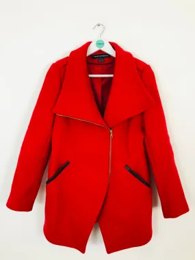 French Connection Women’s Wool Wrap Overcoat | UK14 | Red