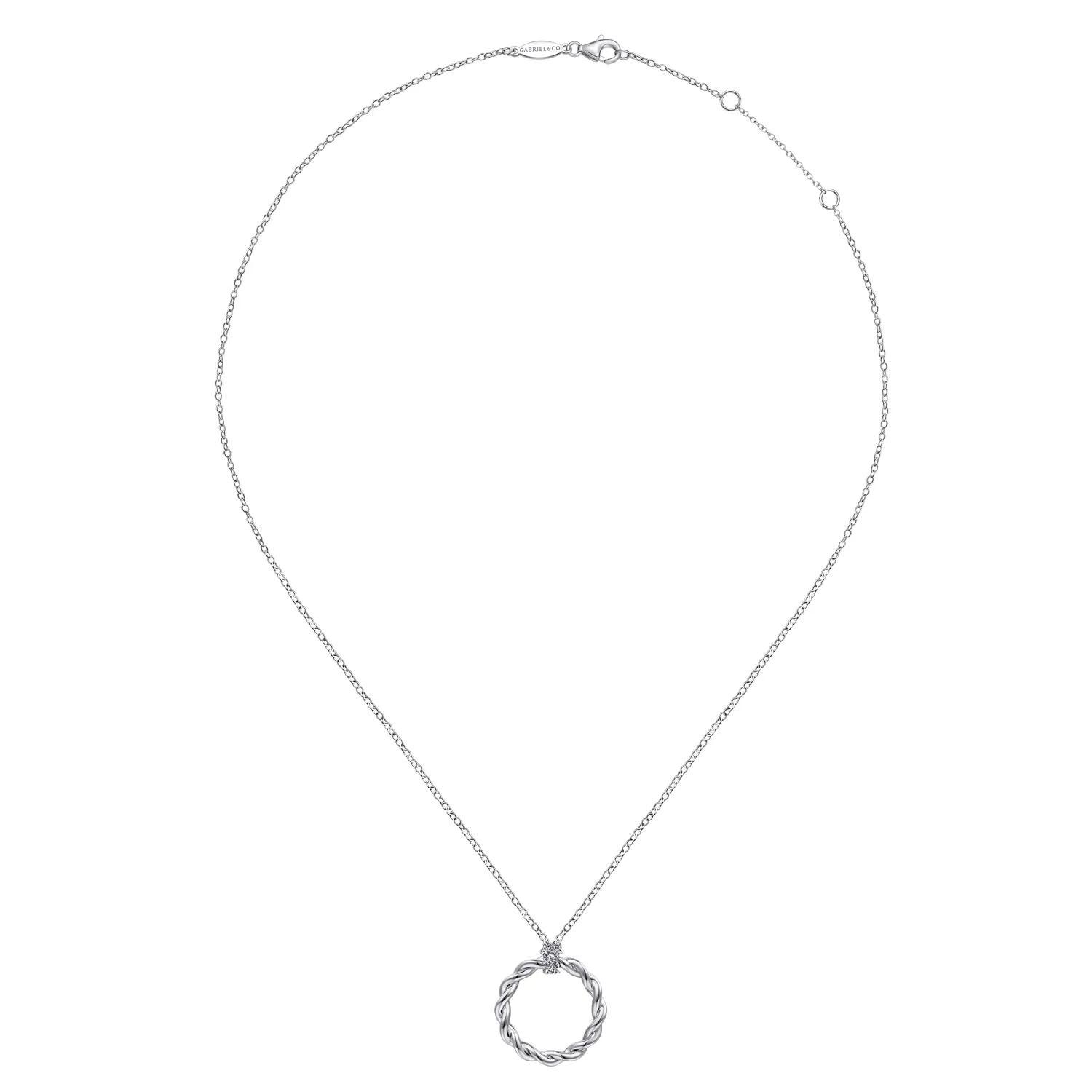 Gabriel & Co. "Stronger Together" Round Pendant Necklace