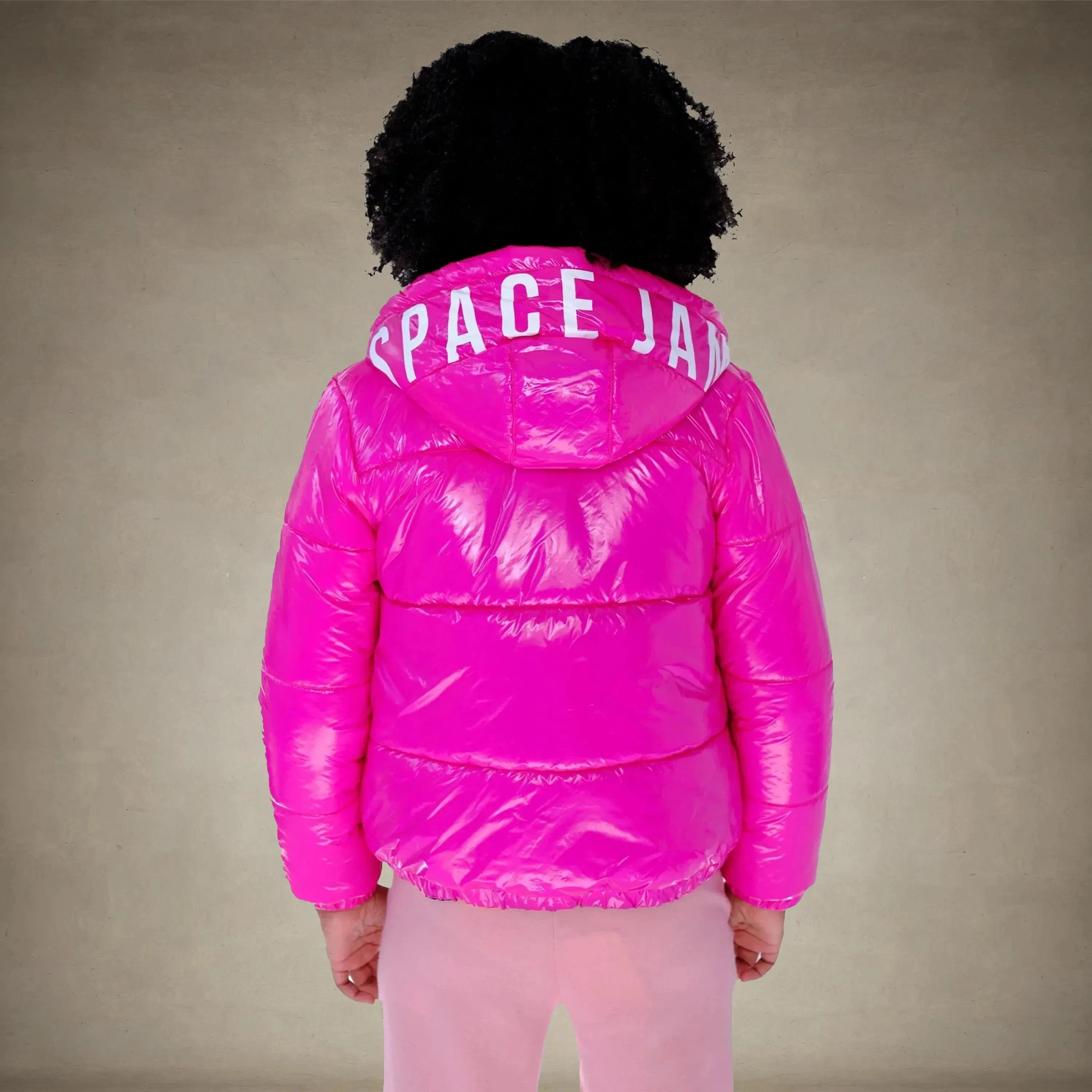 Girl's Cire Puffer with Mash Print Lining Jacket - FINAL SALE