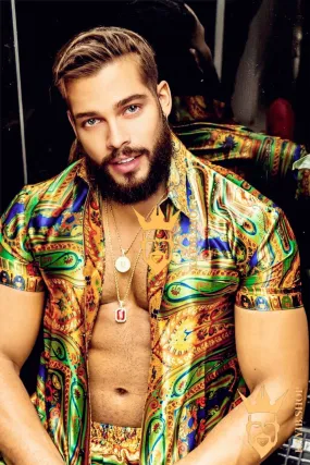 Gold Barocco Silk Set - Luxurious Style for the Modern Fashionista - Handcrafted from Pure Silk