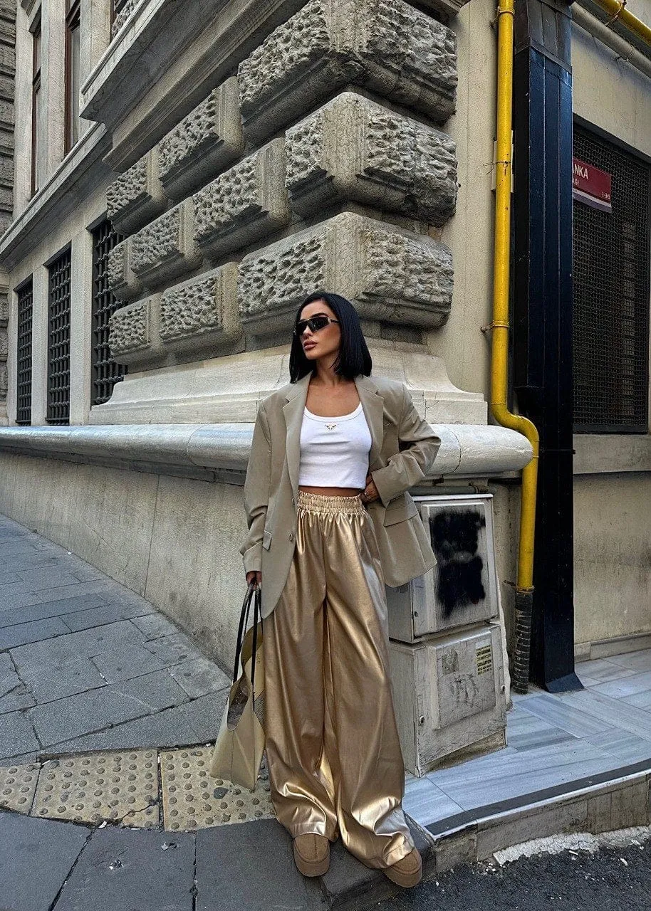 Gold Party Pants
