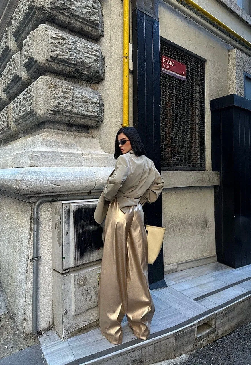 Gold Party Pants