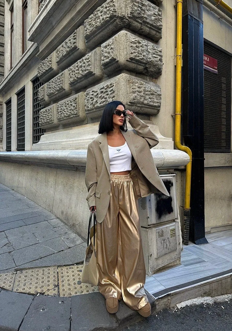 Gold Party Pants