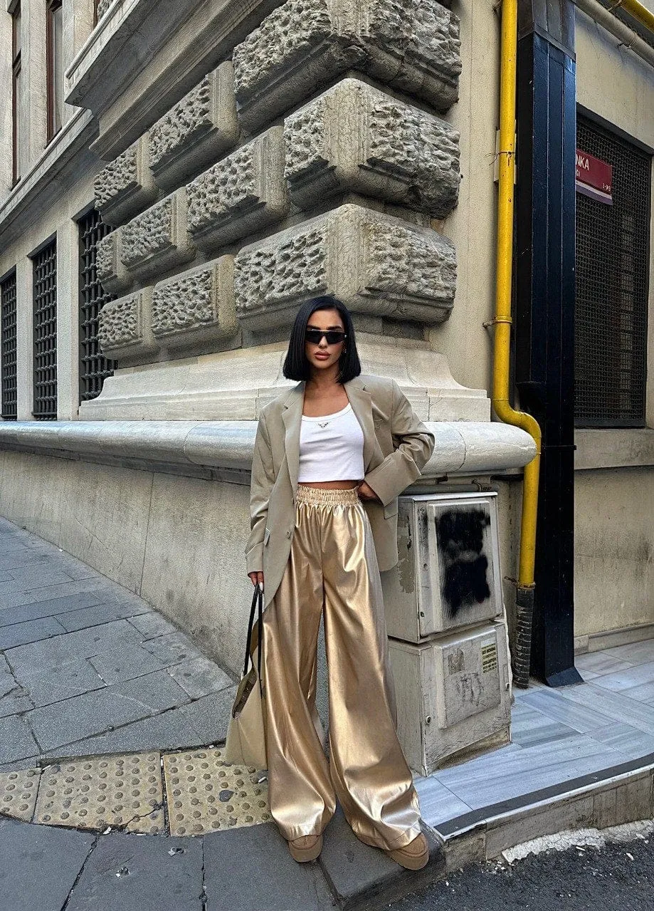 Gold Party Pants