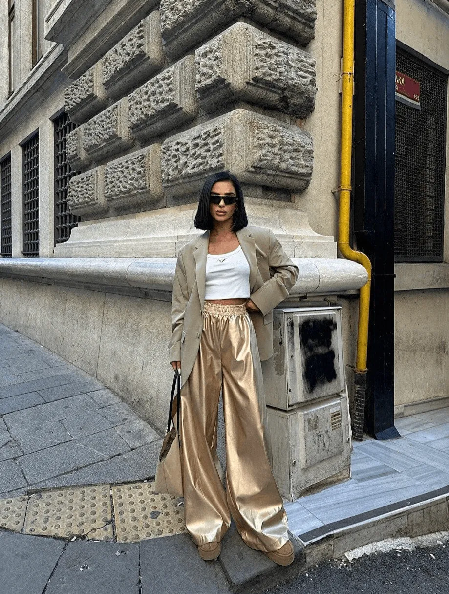 Gold Party Pants