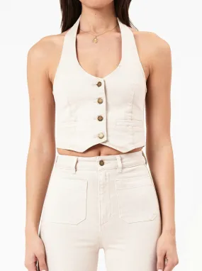 Halter Vest - Off White